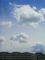 Clouds, Sky, Buildings