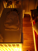 Babybed in the night